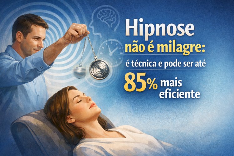 Hipnose não é milagre: é técnica — e pode ser até 85% mais eficiente